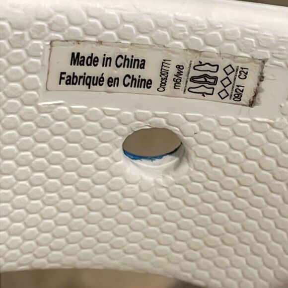 Crocs Classic Two Band Slide Sandal Shoes Unisex Size M6 W8 207771 Comfort - Picture 12 of 12